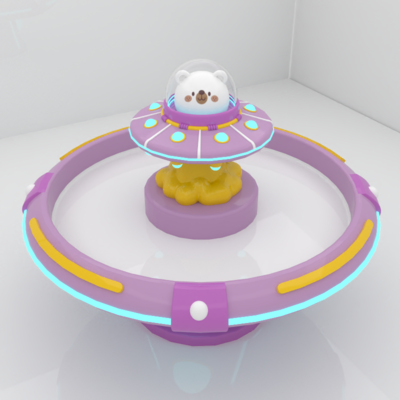 小熊太空船沙桌